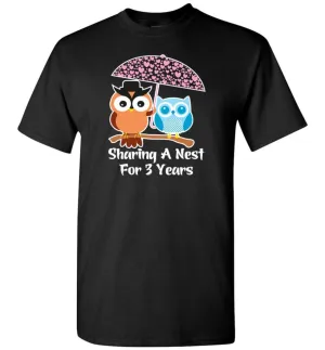 3 Years Wedding Anniversary Gifts Valentine's Day T-shirt