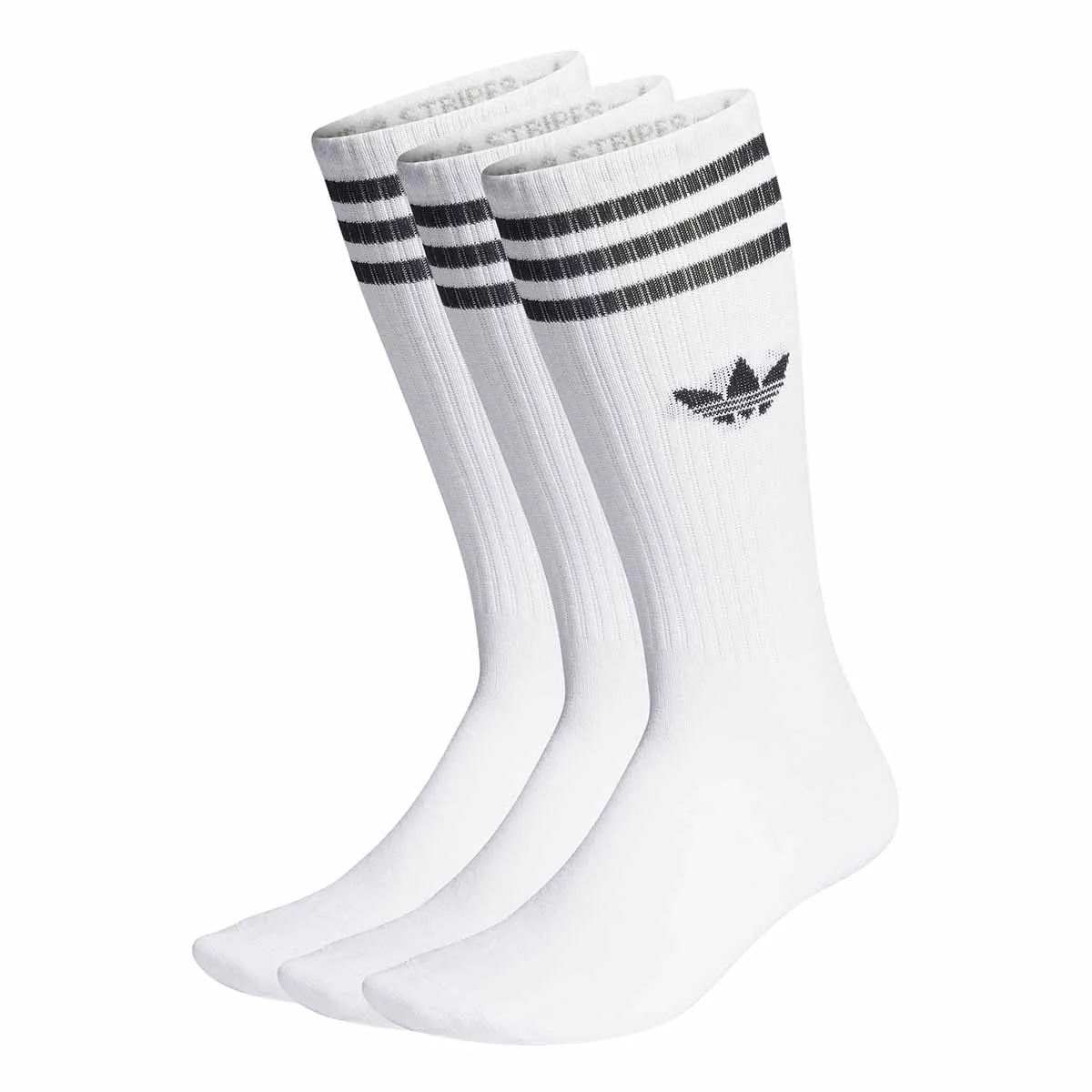 Adidas - Solid Crew 3 Pack Socks White