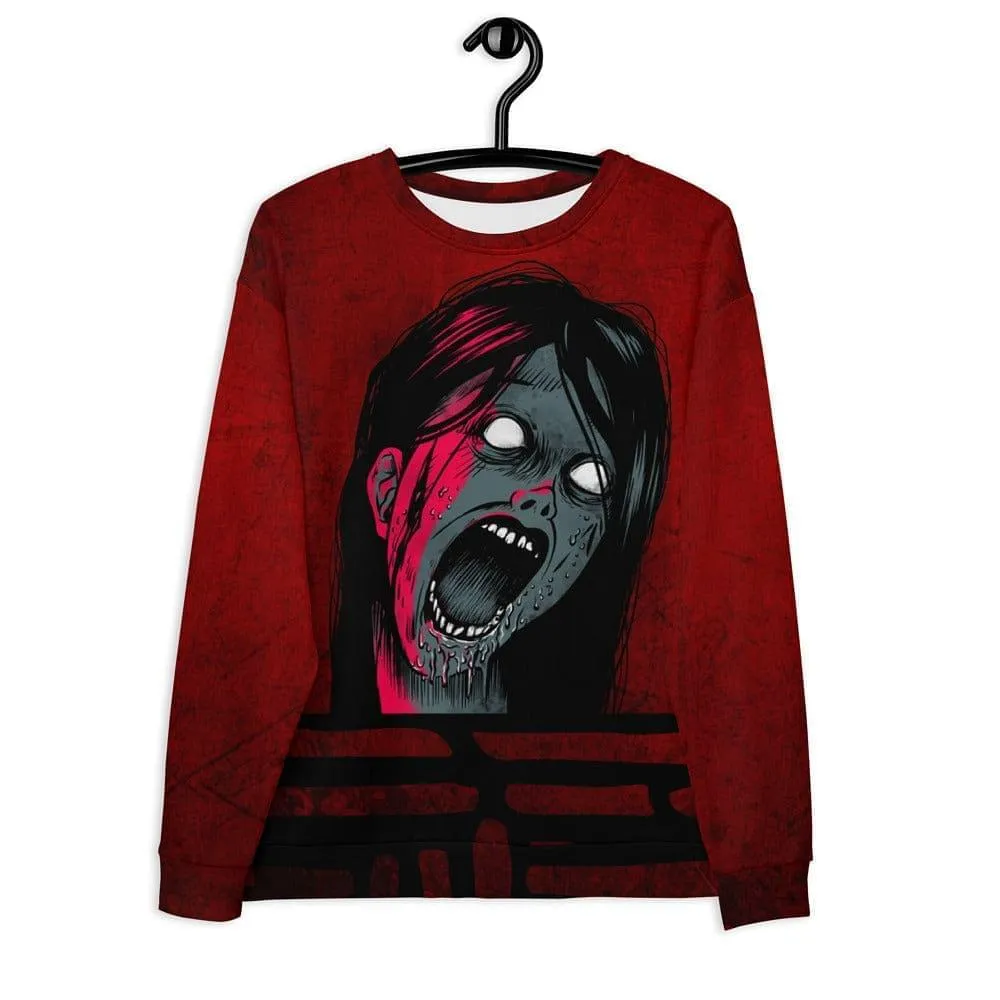 Alternative sweater / Soft Goth Clothing / Screaming Girl