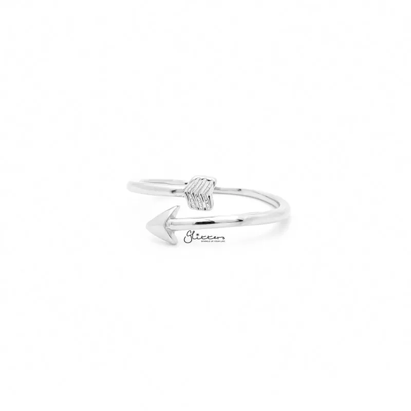 Arrow Toe Ring - Silver