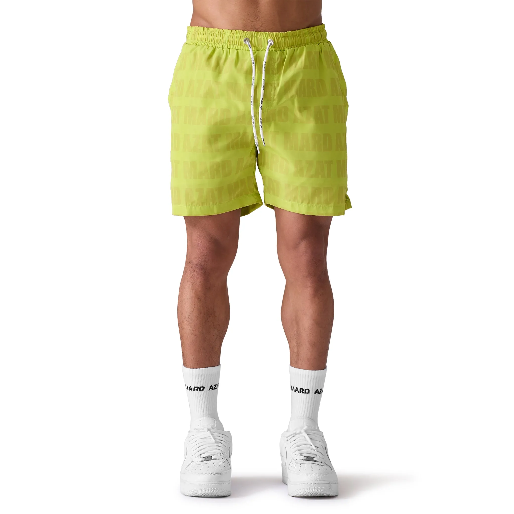 Azat Mard Impact Swim Shorts Lime Green