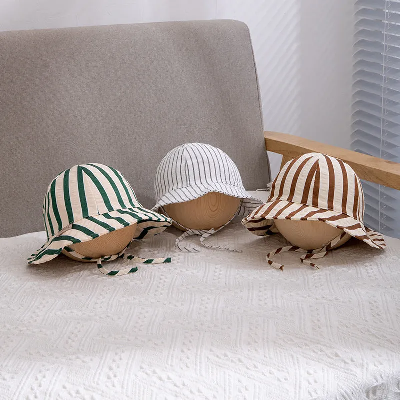 Baby Kid Girls Striped Checked Accessories Hats Wholesale 240111119