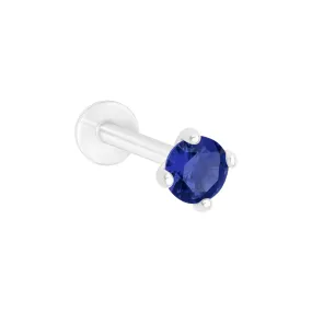 Blue Sapphire Flat Back Stud