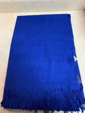 Blue Scarf with Fringe