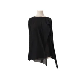 Chima Black Sheer Frill Blouse | Like New |