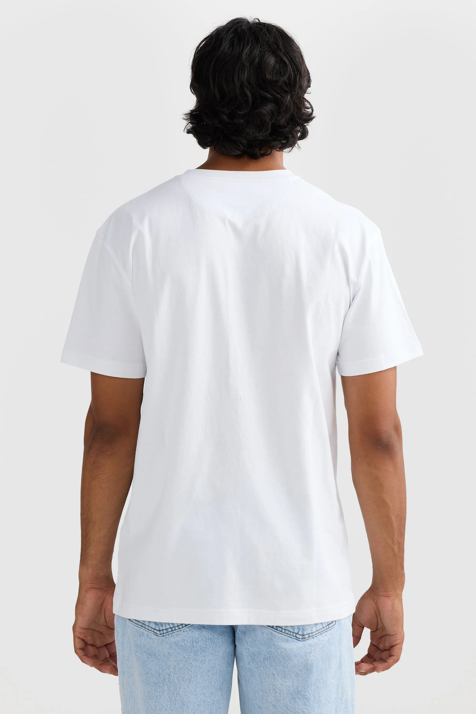 College Logo T Shirt White