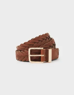 Crew Clothing - Plaited Belt - Tan