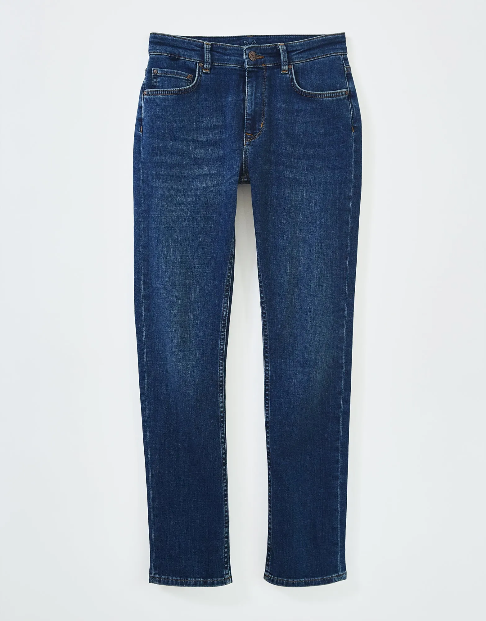 Crew Clothing - Straight Jeans - Vintage Mid Wash