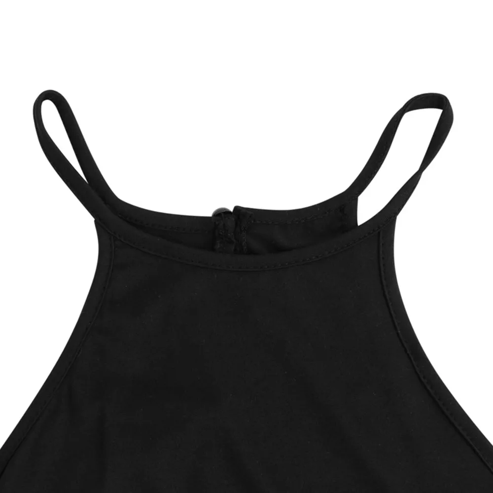 Drawstring Fitness Sleeveless Solid Romper