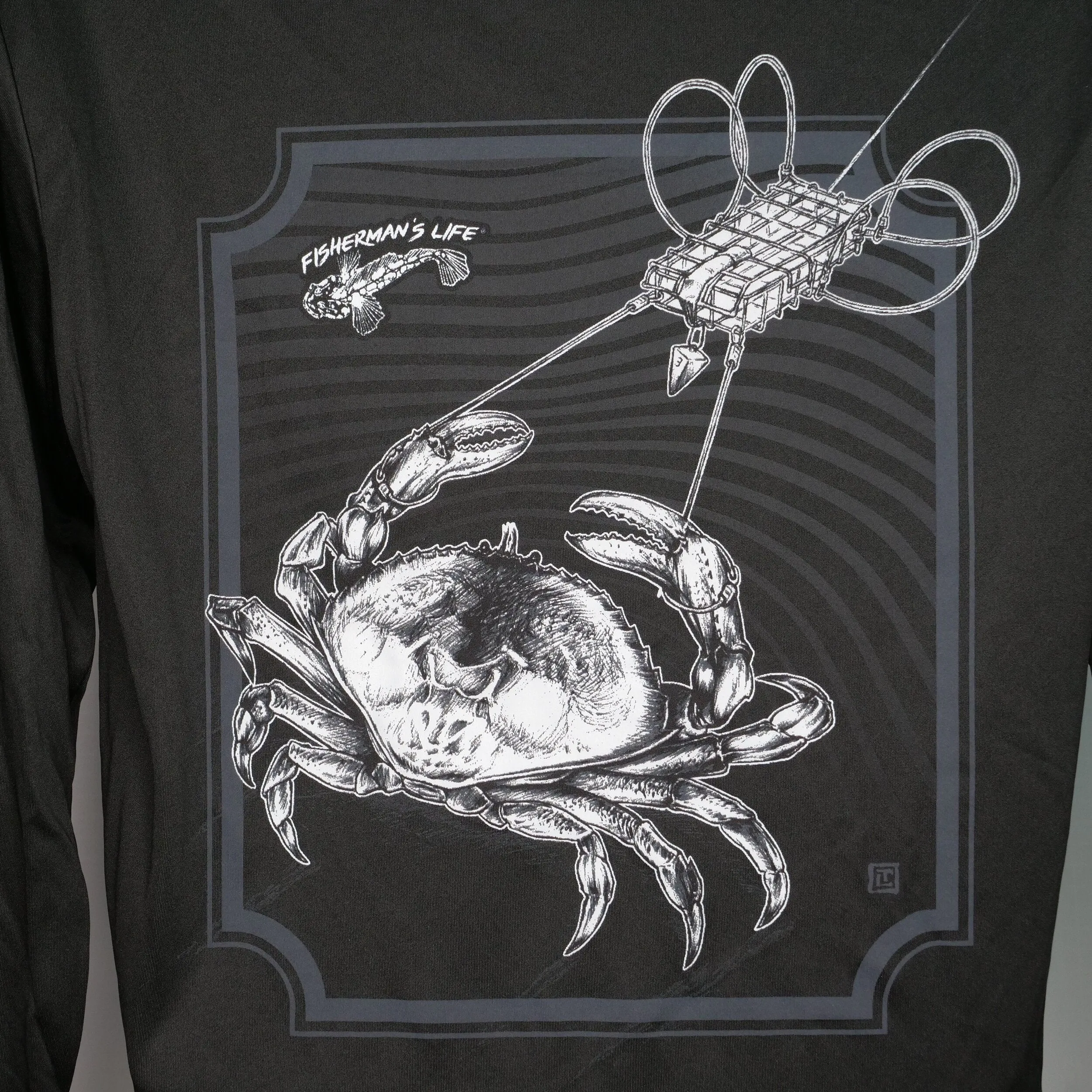 Dungeness Crab being SNARED Long Sleeve