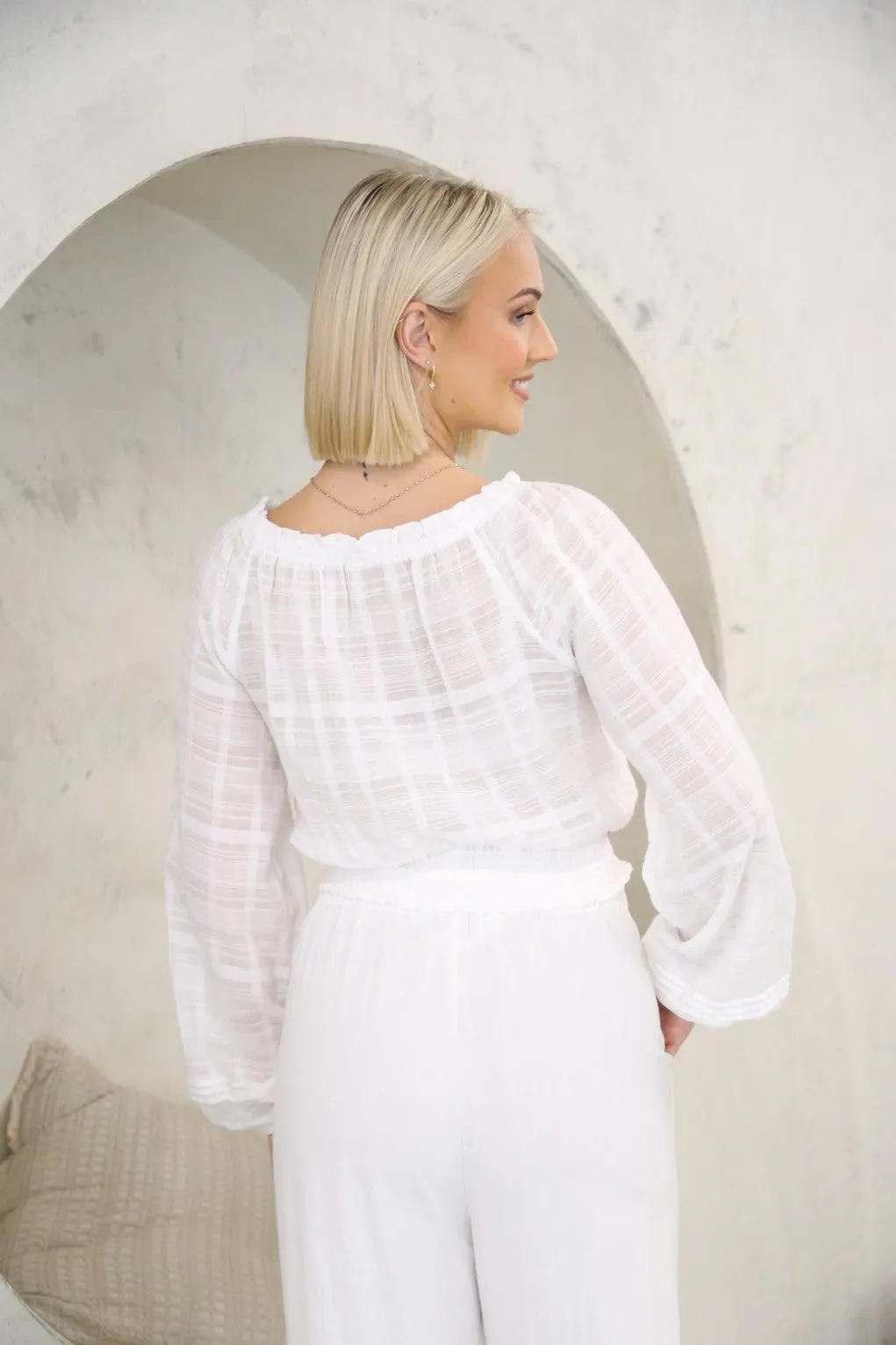 Elle Blouse - White