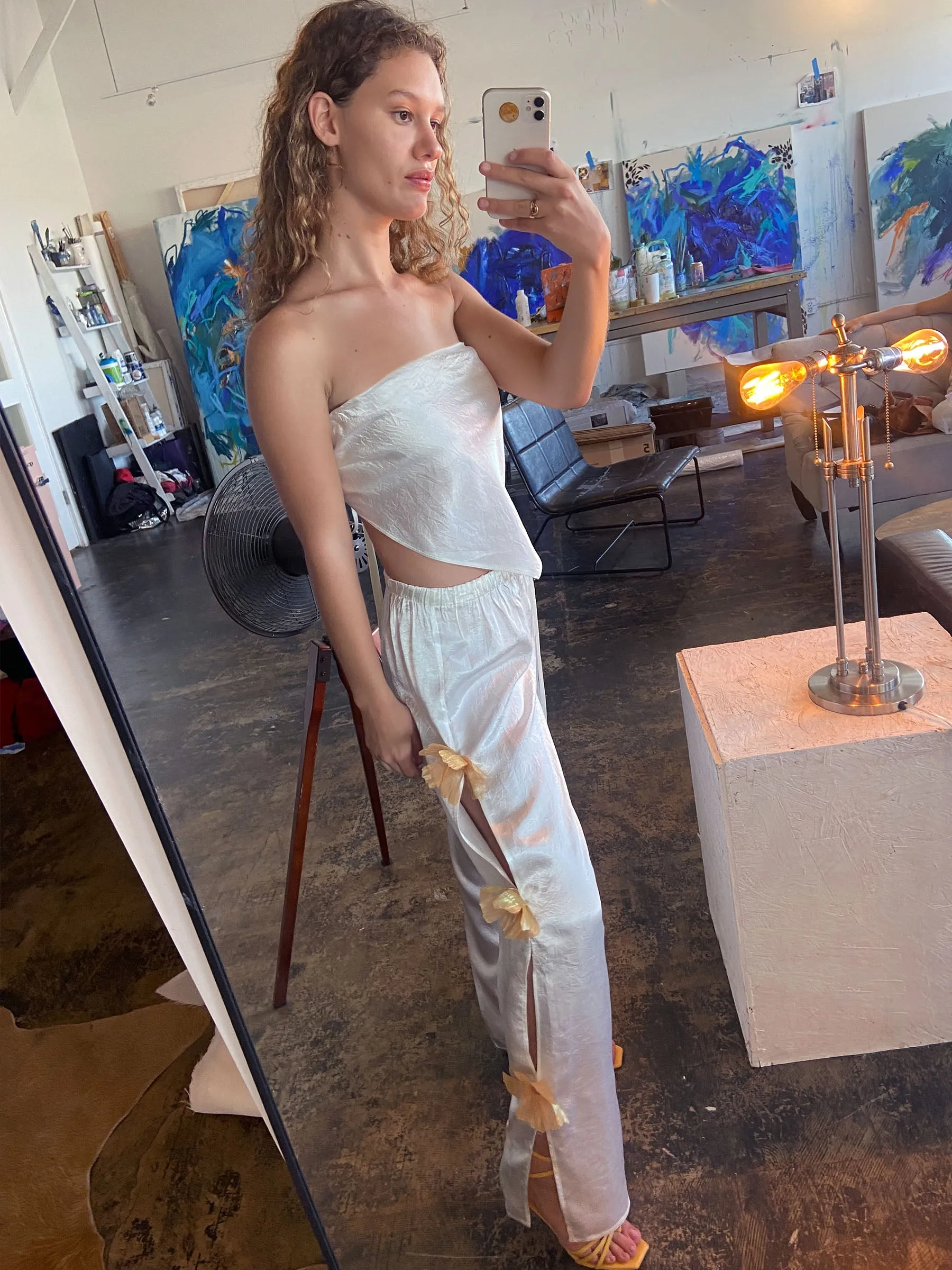 Fleur Pant in White