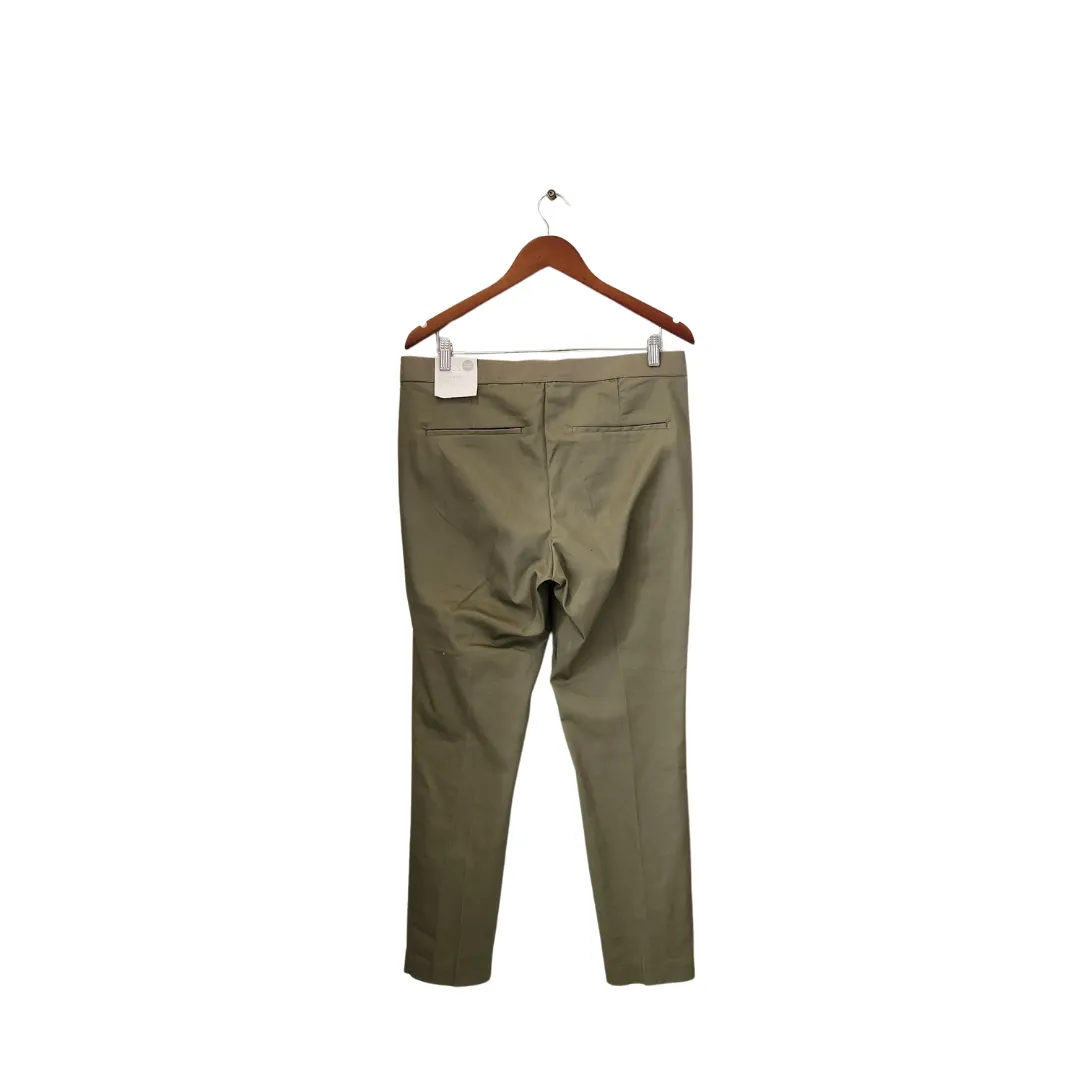 H&M Green Khaki Elastic-waist Pants | Brand New |