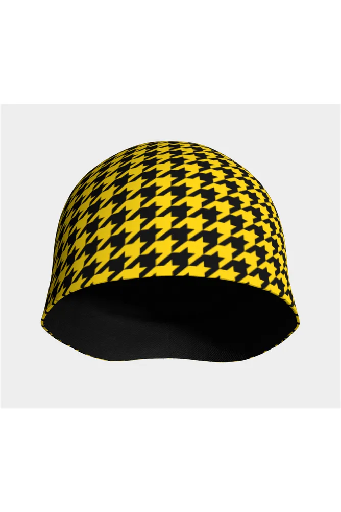 Honey Houndstooth Beanie