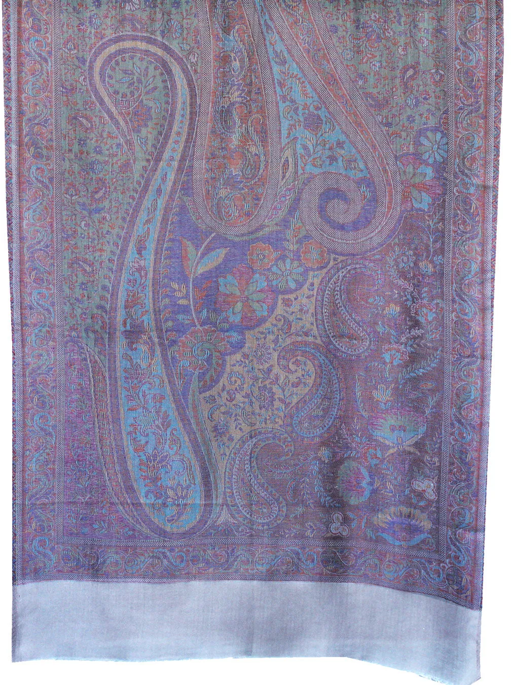 Indian Womens Shawls Paisley Wool Scarf Fashion Gift (80 x 28 inches)