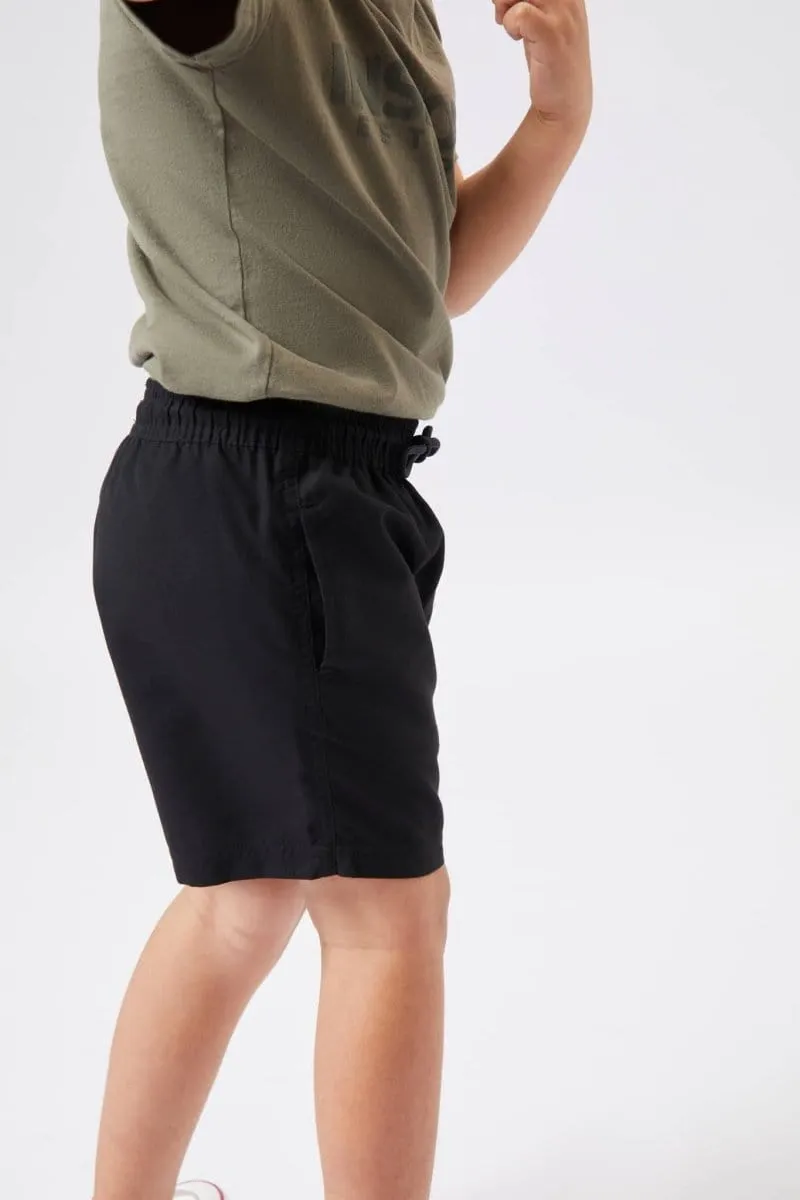 INSPORT JUNIOR BONDI BLACK SHORTS