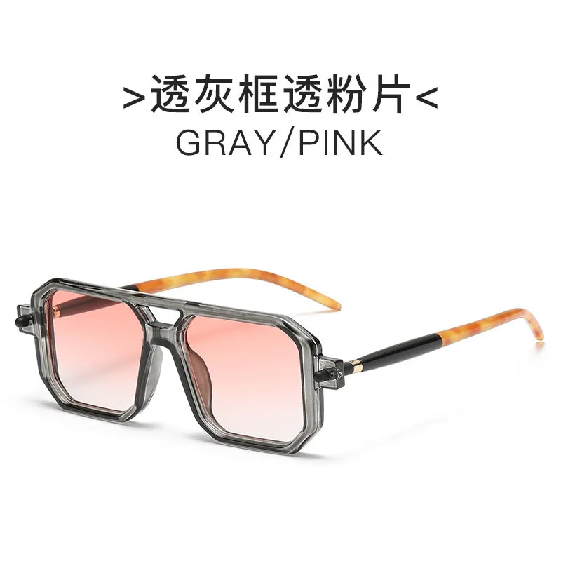 INSTOCK - 2023 New Double Bridge Square Frame Fashion Sunglasses