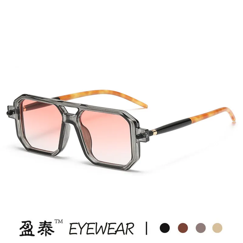 INSTOCK - 2023 New Double Bridge Square Frame Fashion Sunglasses