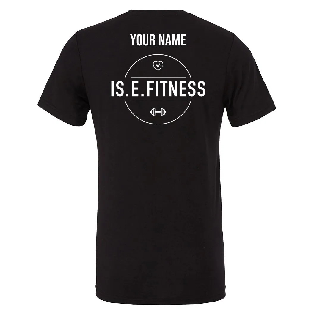 IS.E.FITNESS black t shirt