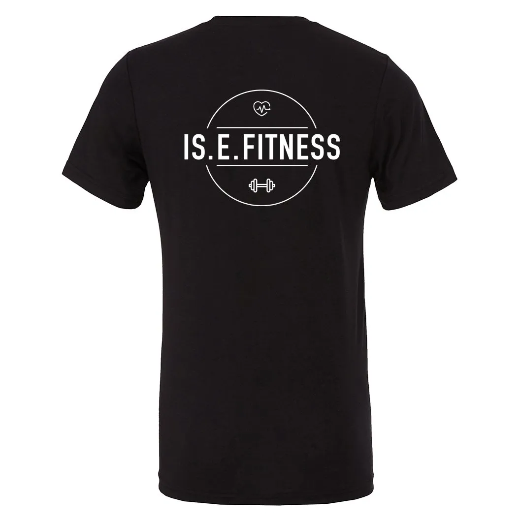 IS.E.FITNESS black t shirt