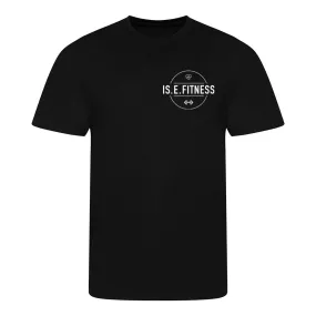 IS.E.FITNESS black t shirt