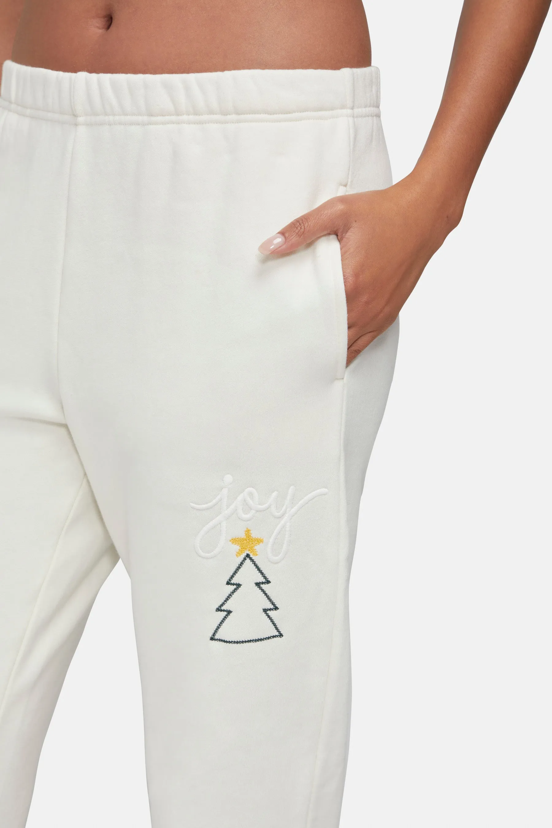 Joy Tree Emmy Sweatpants | Whisper White