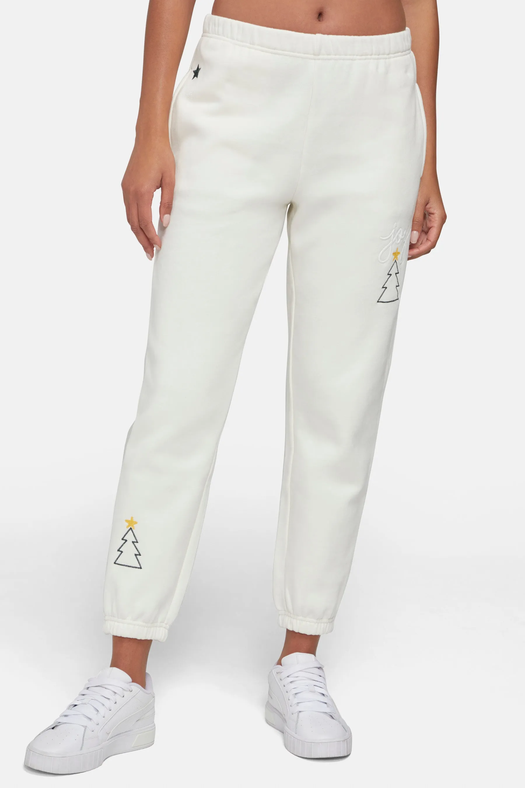 Joy Tree Emmy Sweatpants | Whisper White