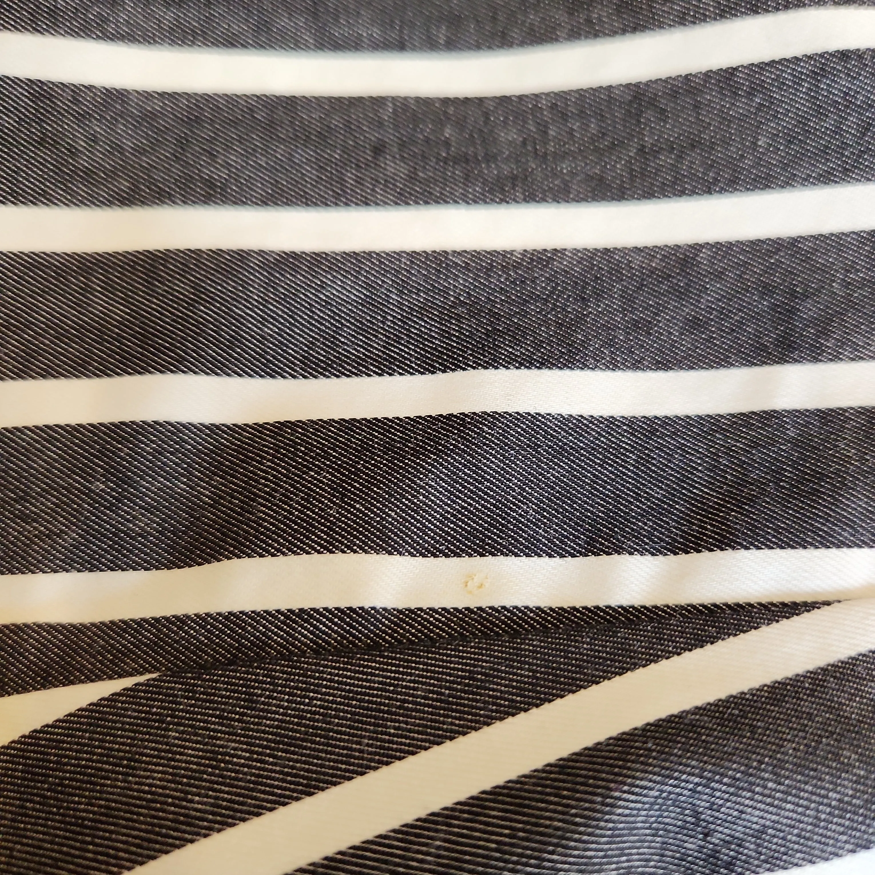 Karl Lagerfeld Grey & White Striped Pants | Pre Loved |