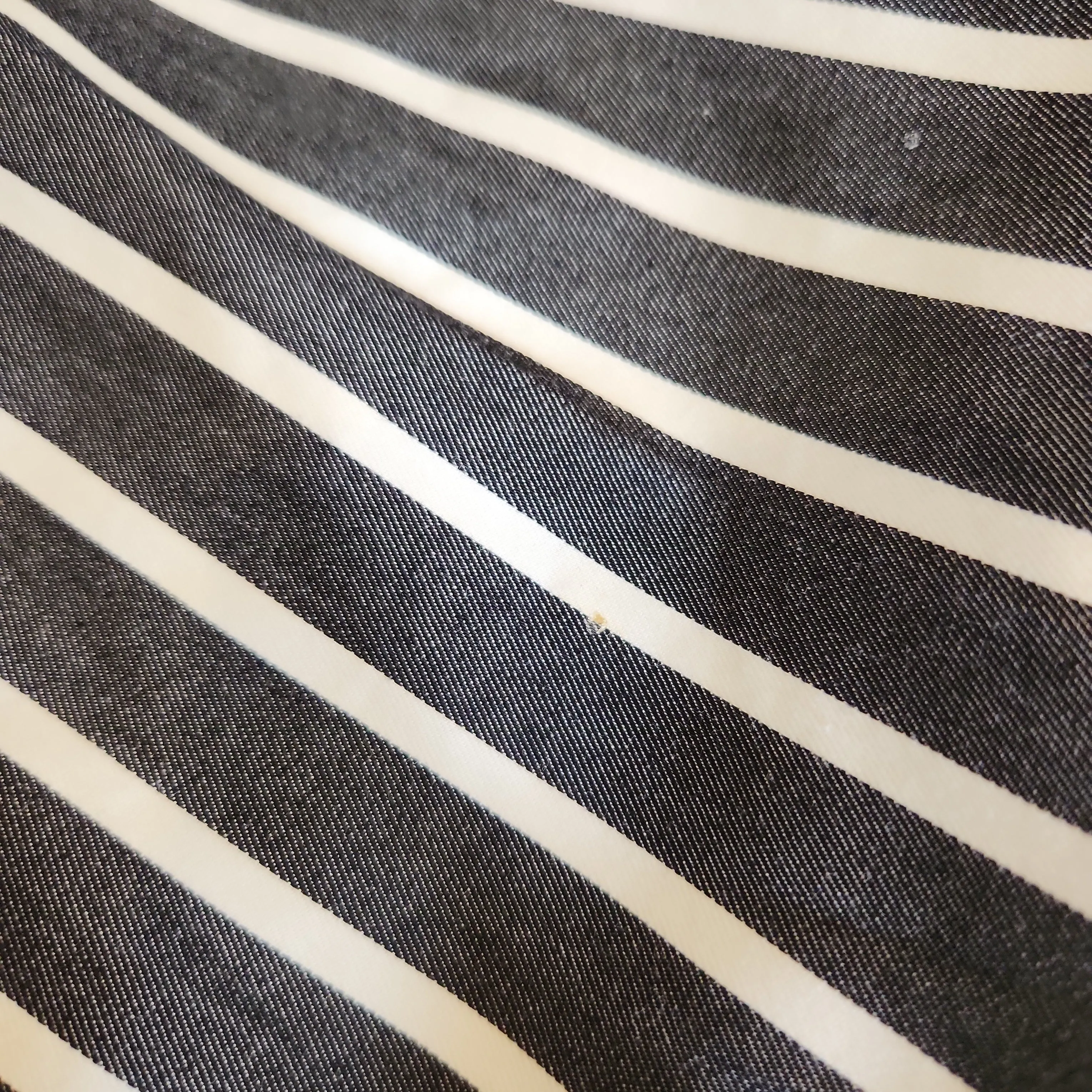 Karl Lagerfeld Grey & White Striped Pants | Pre Loved |