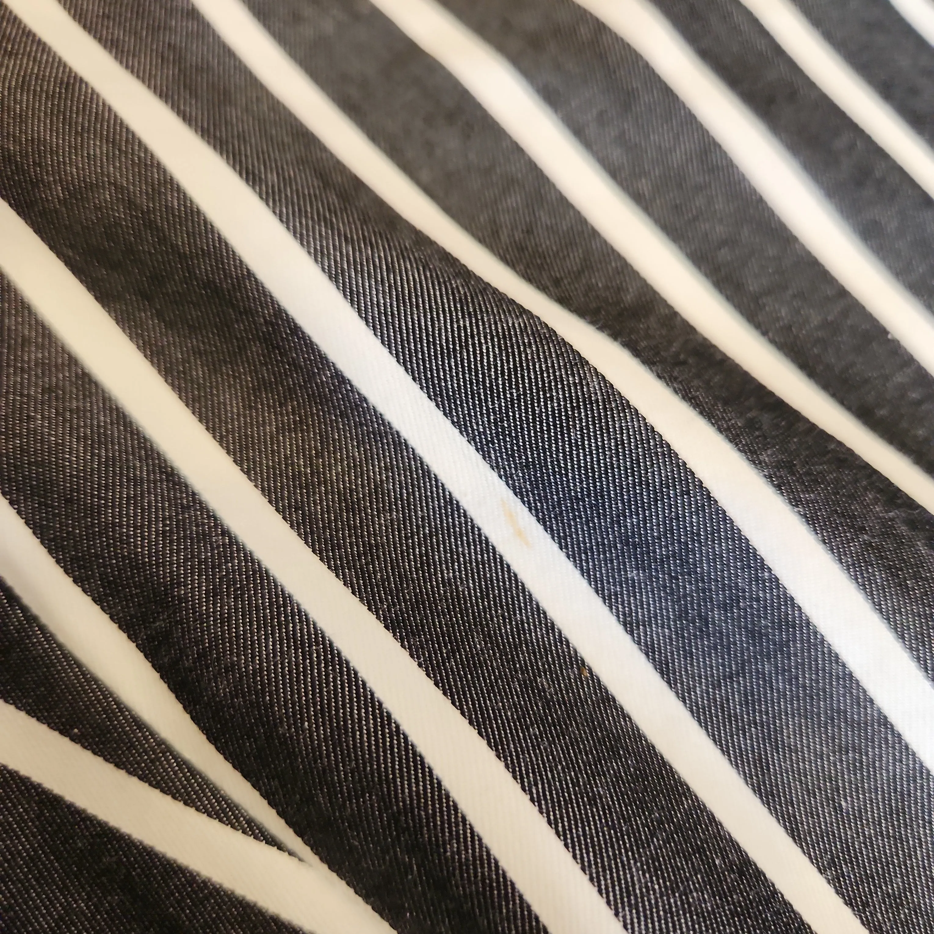 Karl Lagerfeld Grey & White Striped Pants | Pre Loved |