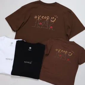 Kickstage #KEEP Cactus Hand Drawing Tee [KS132]