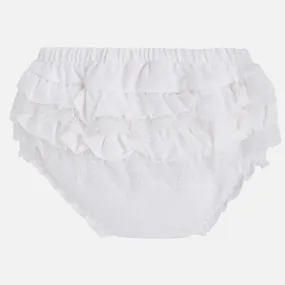 Knickers with Frills - White