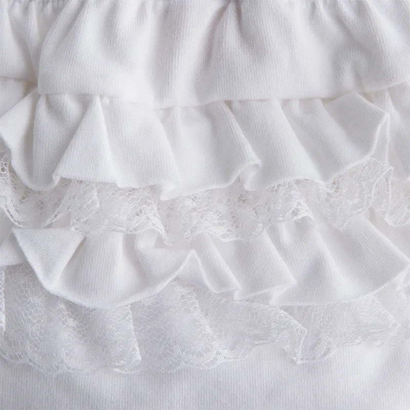 Knickers with Frills - White