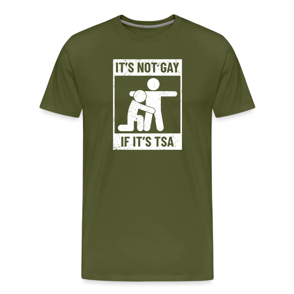 Men's 'Airport Chuckle' Premium Tee - It's Not Gay, If It's TSA