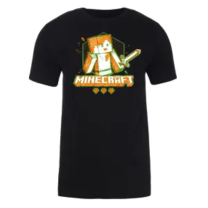 Minecraft Acid Sketch Alex Adult Short Sleeve T-Shirt