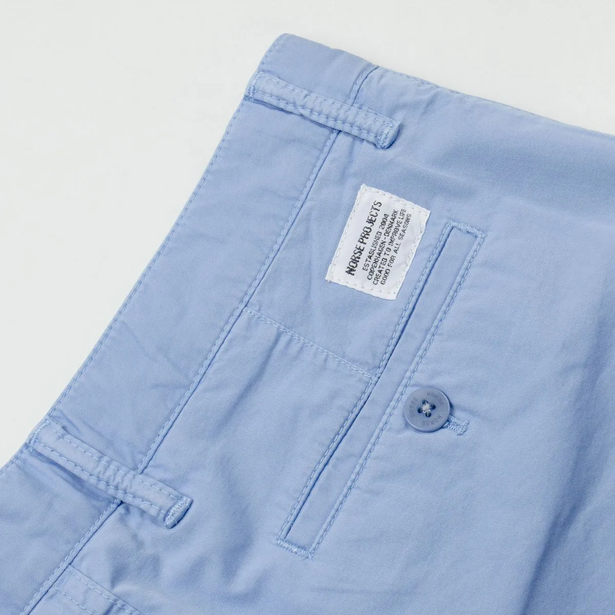 Norse Projects - Aros Light Twill Shorts - Luminous Blue