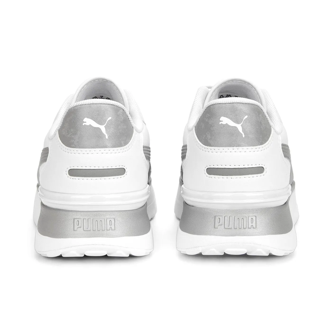 Puma women's sneakers shoe R78 Voyage Space Metallics 391130 02 white-silver