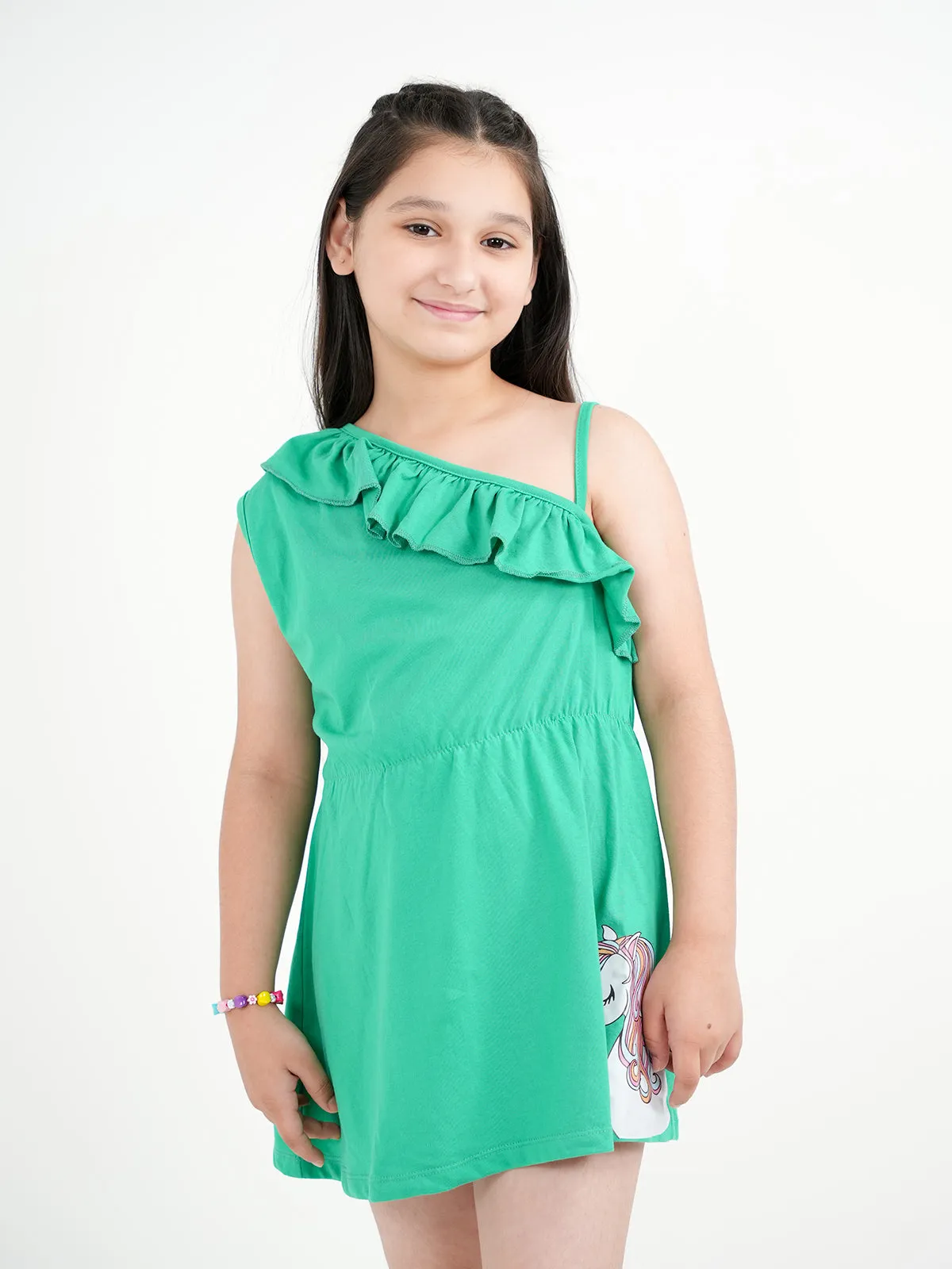 "AVIANA" Embroidered Summer Frill Frock