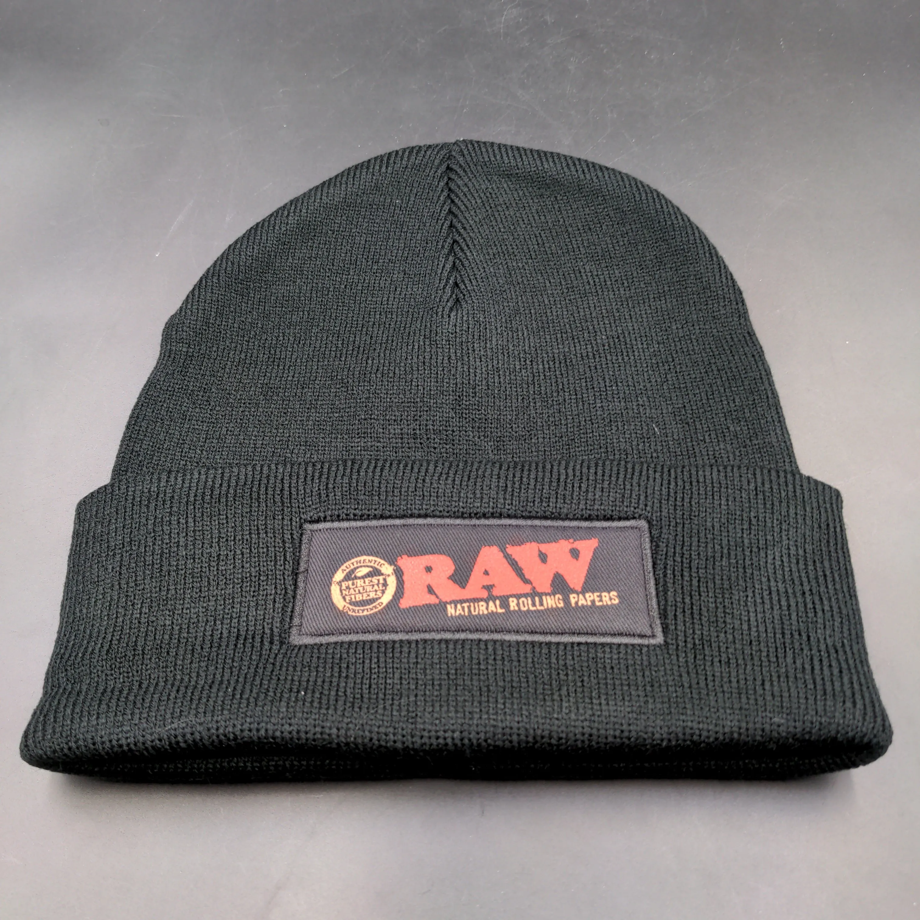 Raw Beanie Hat - Black