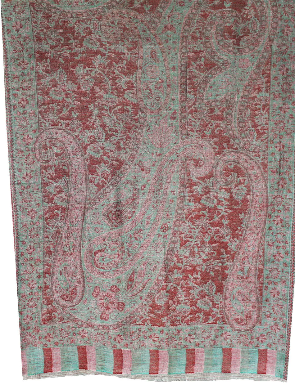 Shawls Paisley Wool Scarf Womens Indian Clothing Gift (84 x 30 inches)