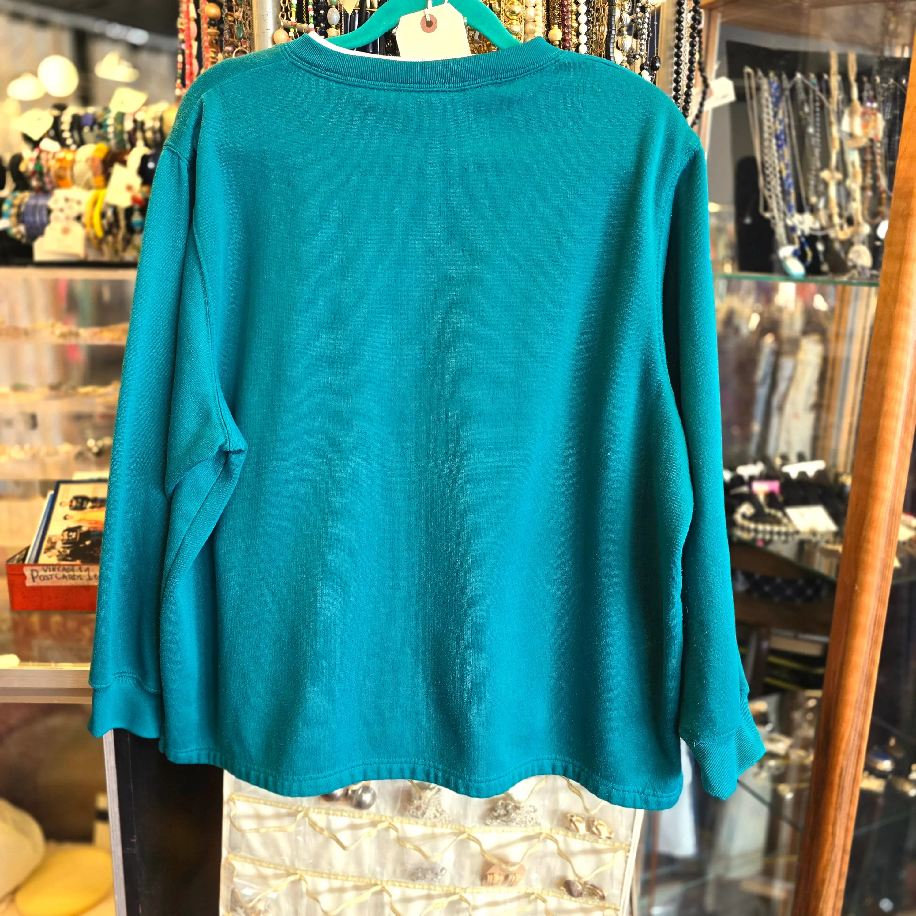 SOUTHERN EXPRESSIONS Turquoise Pullover 2X