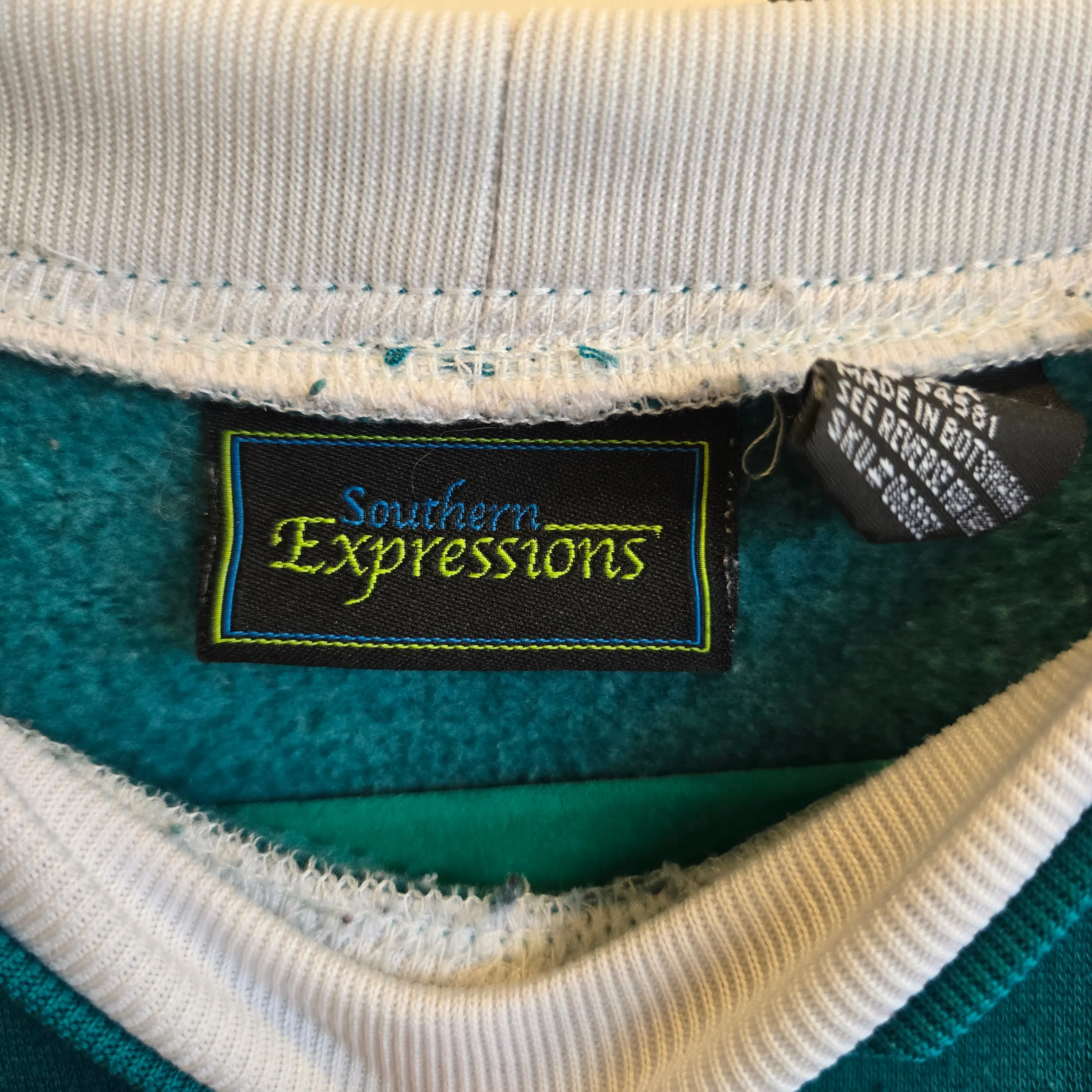 SOUTHERN EXPRESSIONS Turquoise Pullover 2X