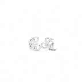 Spiral Pattern Toe Ring - Silver