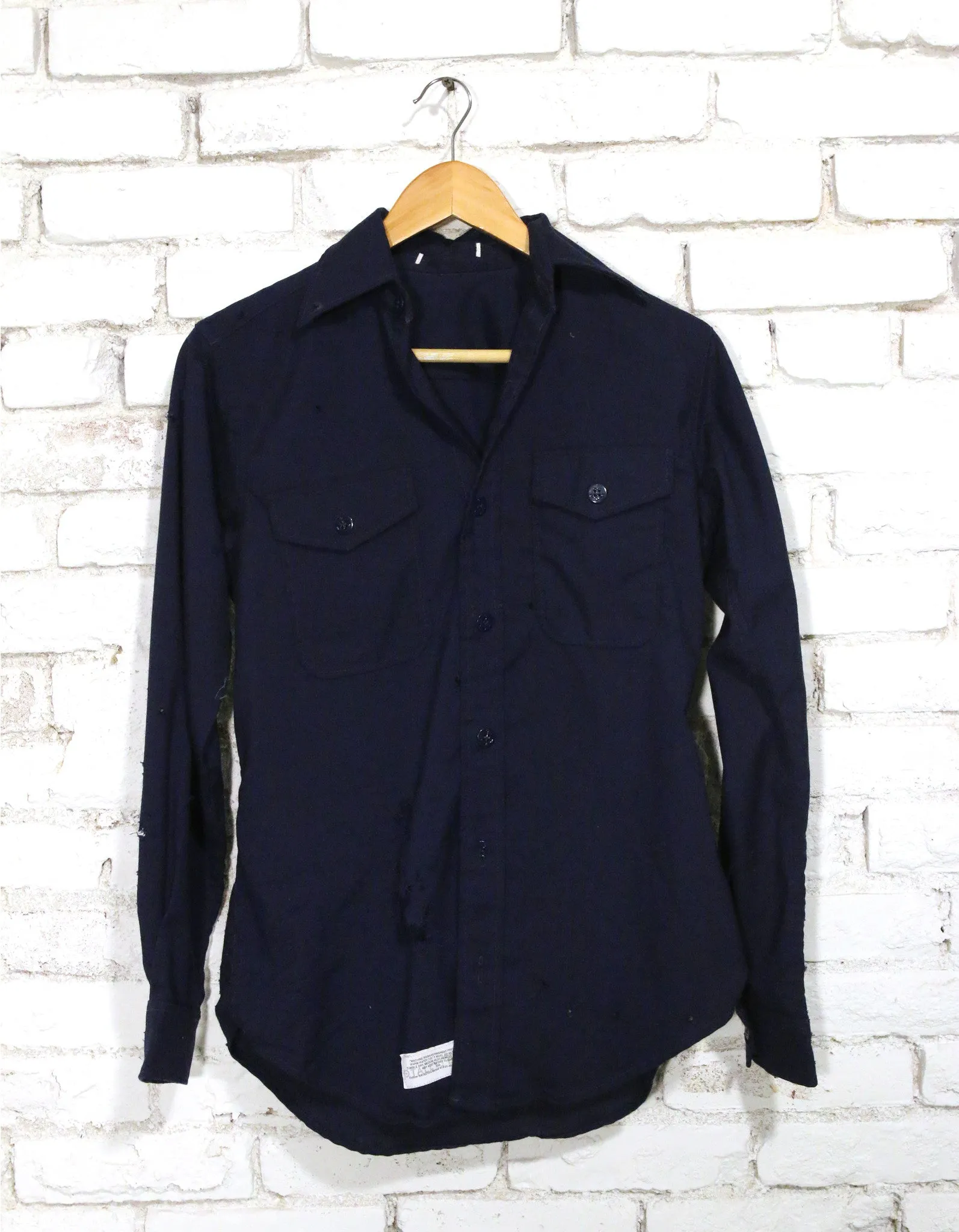 totally blown x pskaufman... dark blue button-up