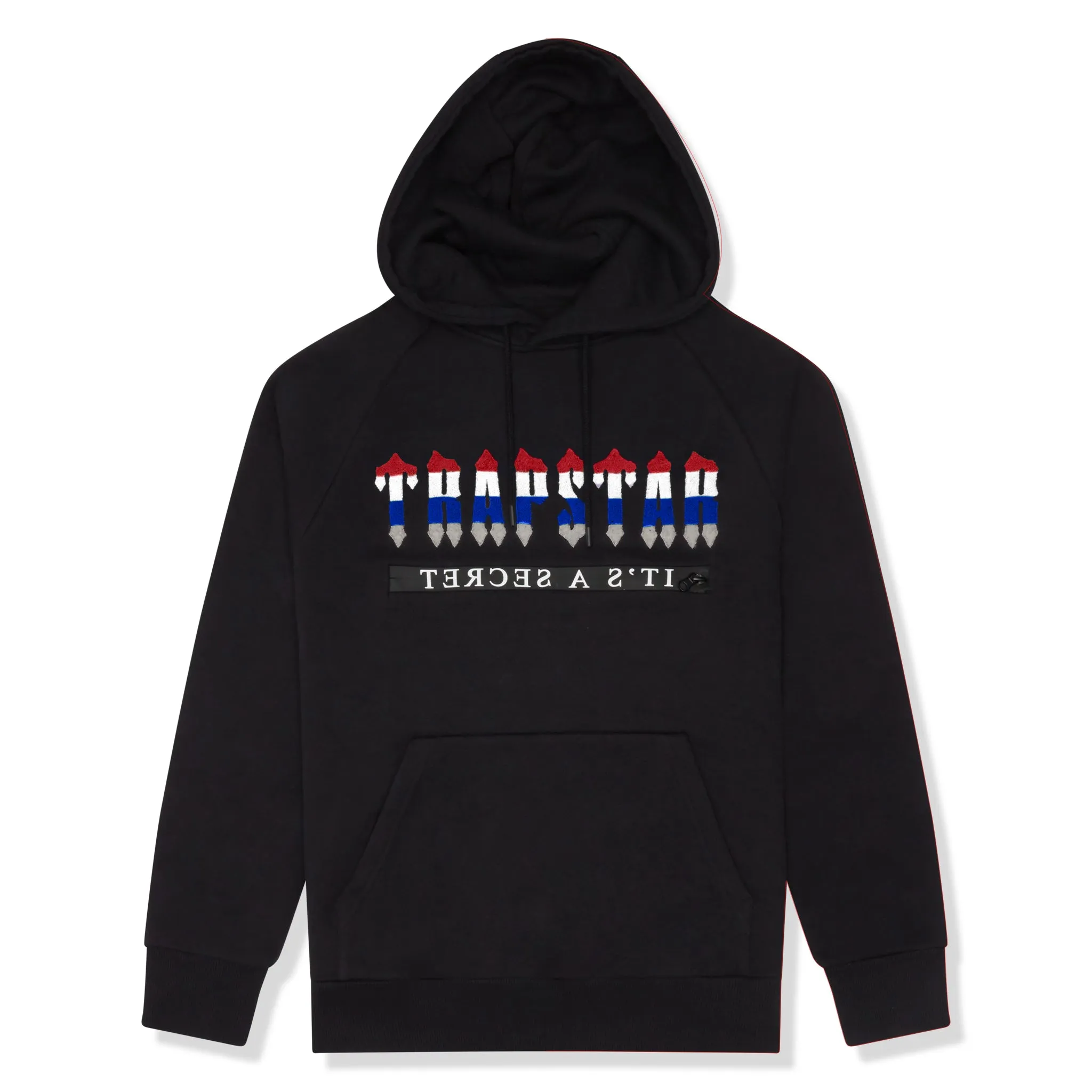 Trapstar Chenille Decoded 2.0 Hooded Tracksuit Black Revolution