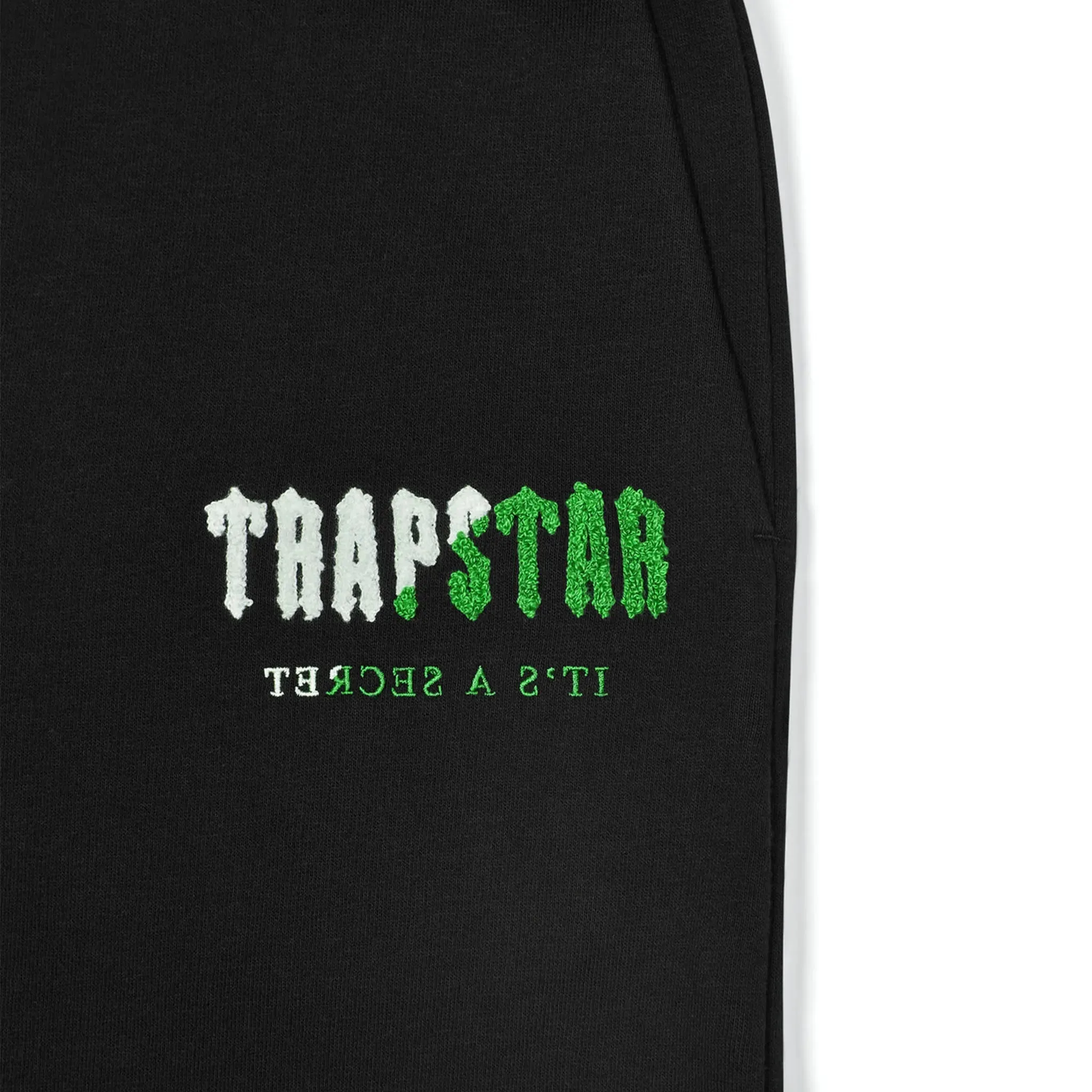 Trapstar Chenille Decoded Black Green Tracksuit