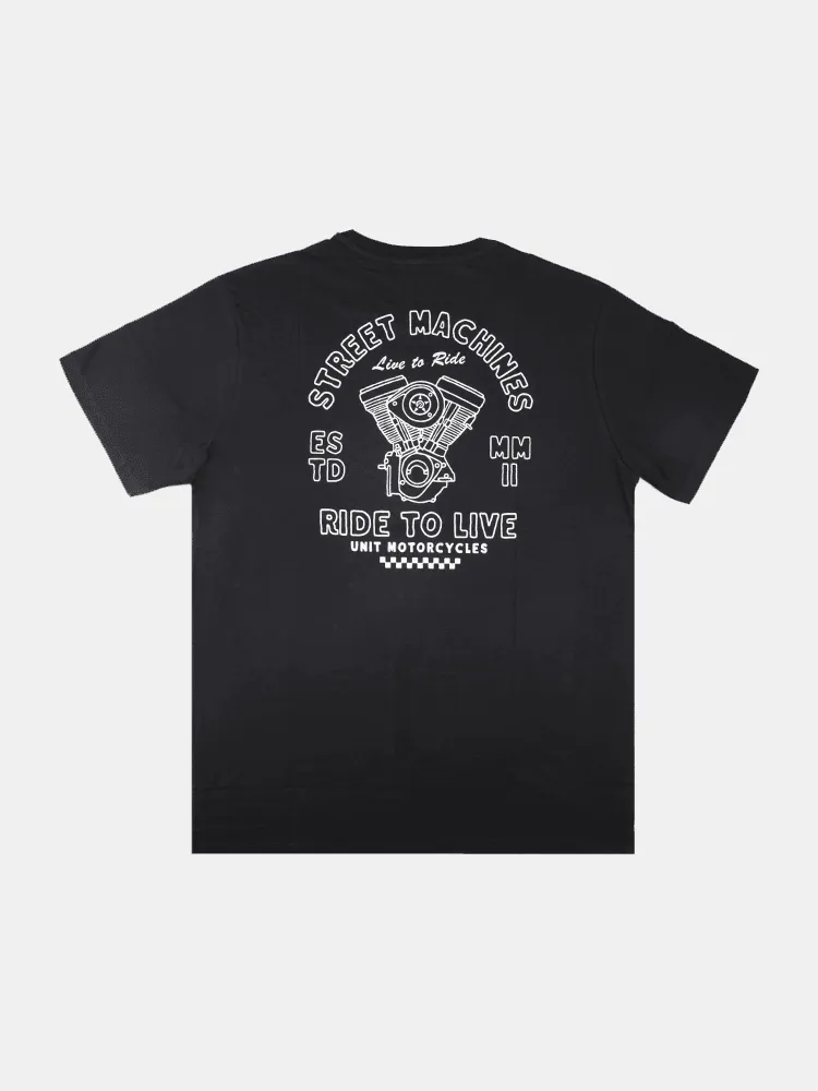 Unit Riders Life Tee - Black