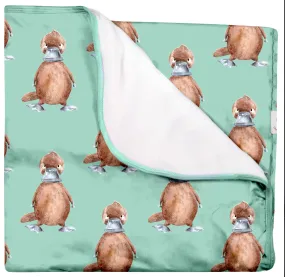 Vintage Green Platypus Blanket