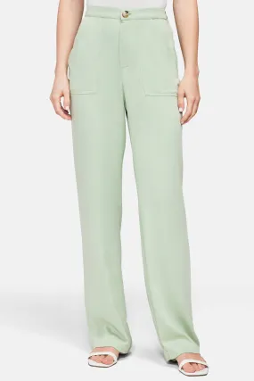 Wide Leg Trouser | Frosty Green