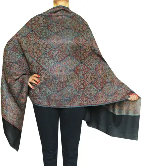 Womens Paisley Scarf Shawl Wool Indian Clothing (80 x 28 inches)